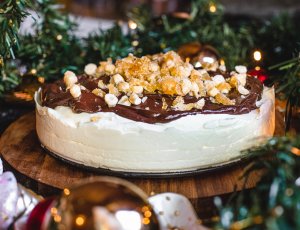 Dame blanche ijstaart