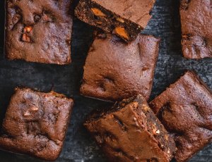 Gezonde pumpkin brownies