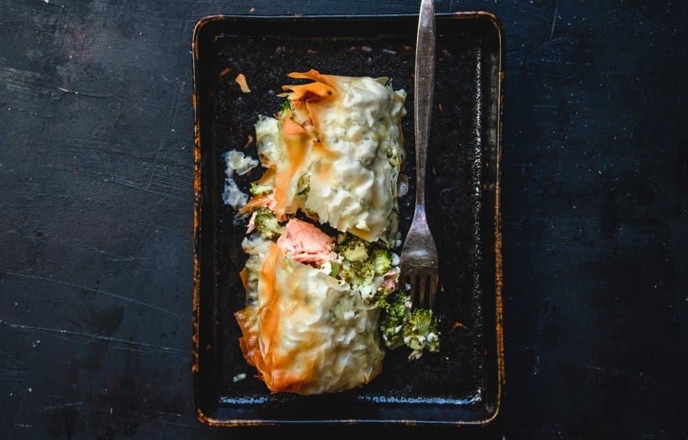 zalmpakketjes uit de oven