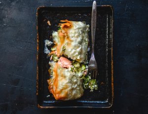 zalmpakketjes uit de oven