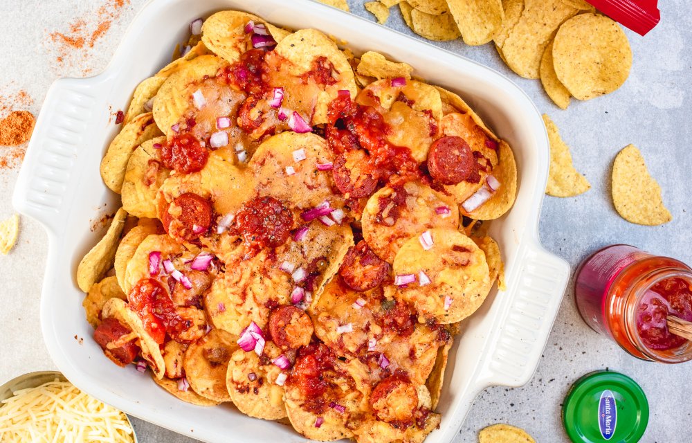 Nacho’s met chorizo