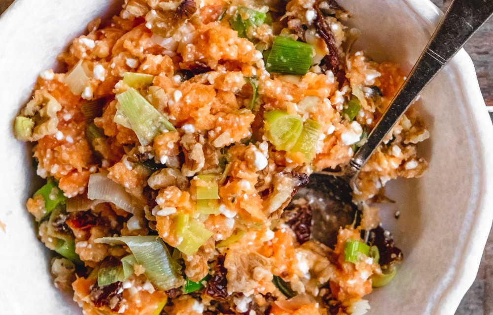 Zoete aardappelstamppot