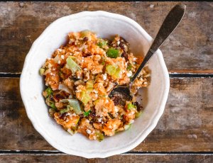 Zoete aardappelstamppot