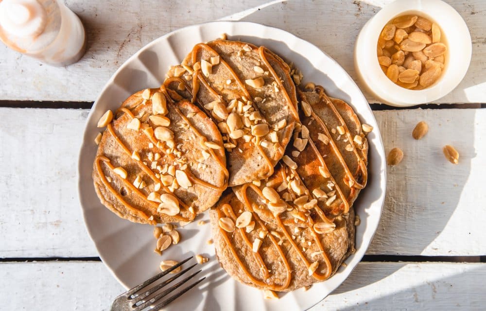 Gezonde pancakes met pinda