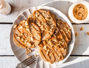 Gezonde pancakes met pinda