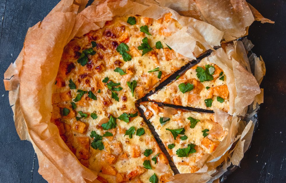 Gezondere quiche met pompoen