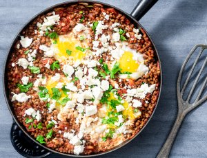 Shakshuka met linzen