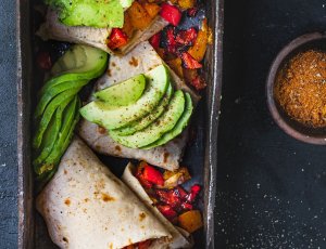 boekweitwraps met avocado en pompoen