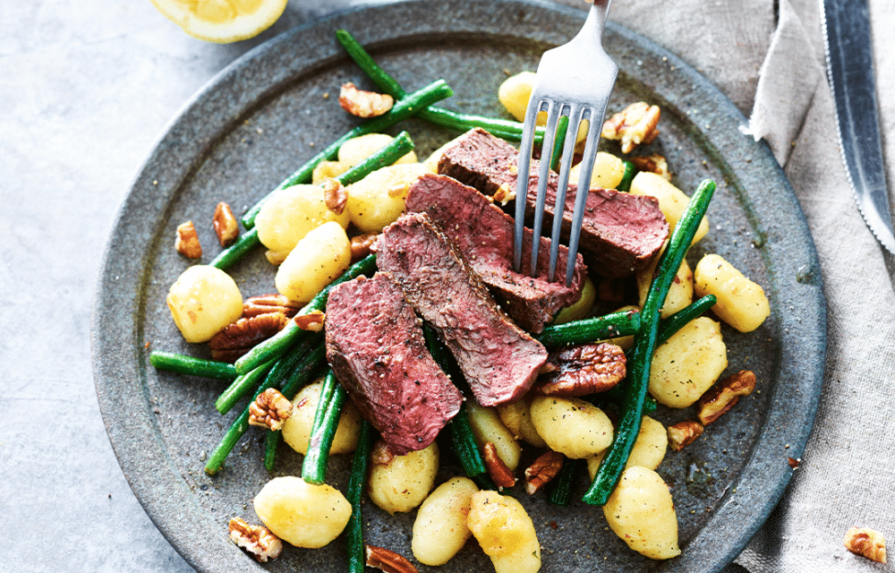 Gnocchi met biefstuk