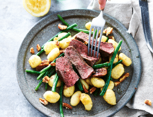 Gnocchi met biefstuk