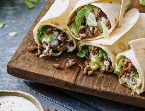 Turkse pizza wraps