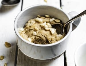 witte chocolade mugcake