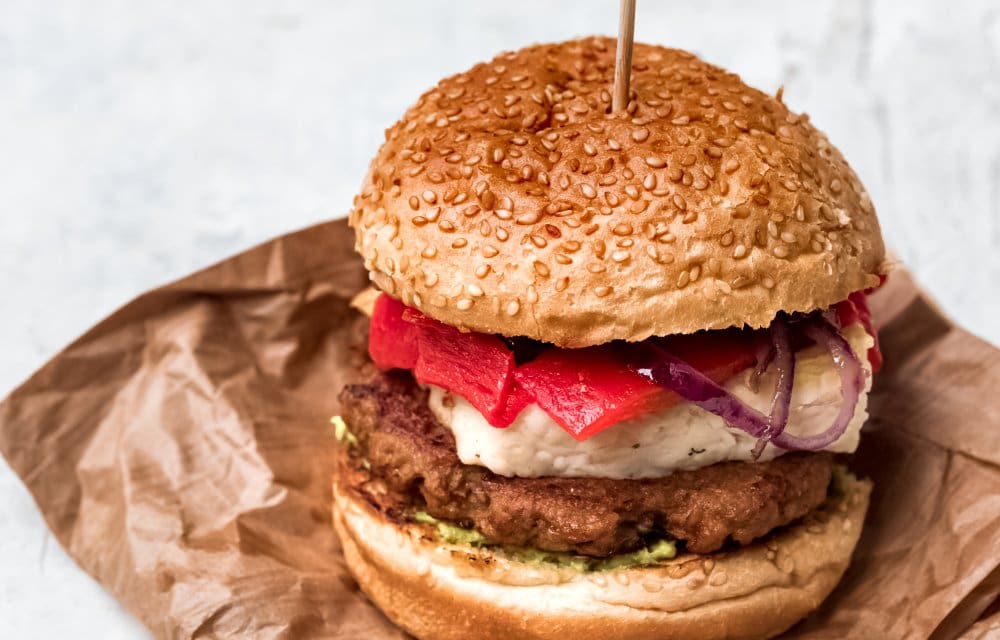 cheeseburger met halloumi