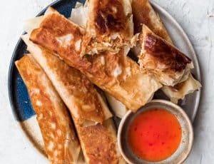 Chinese loempia uit de pan