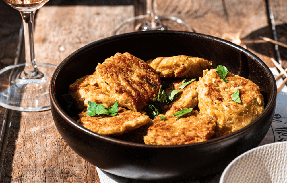 Chili cheese falafel