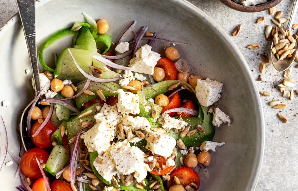 Kikkererwtensalade met feta