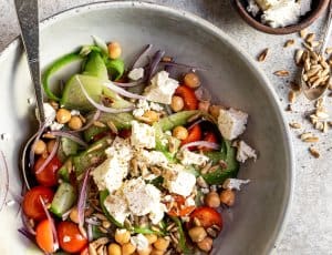 Kikkererwtensalade met feta