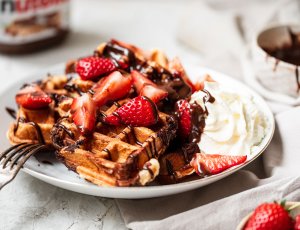 Croiffles met Nutella