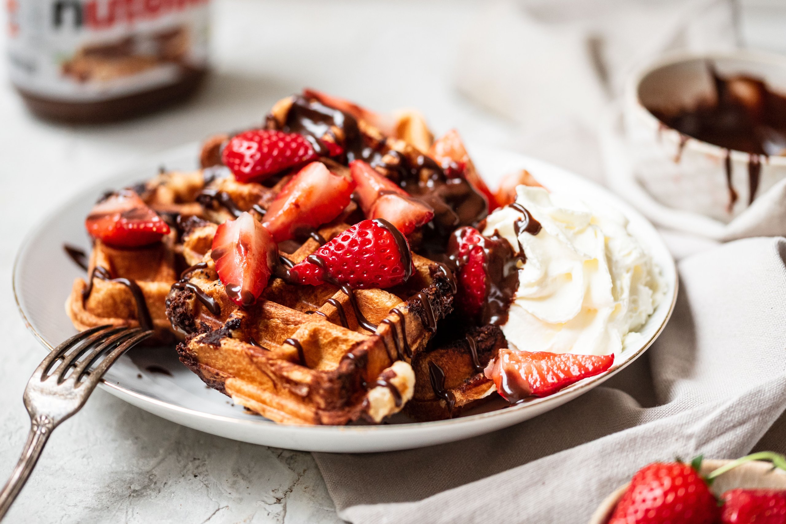 Croiffles met Nutella