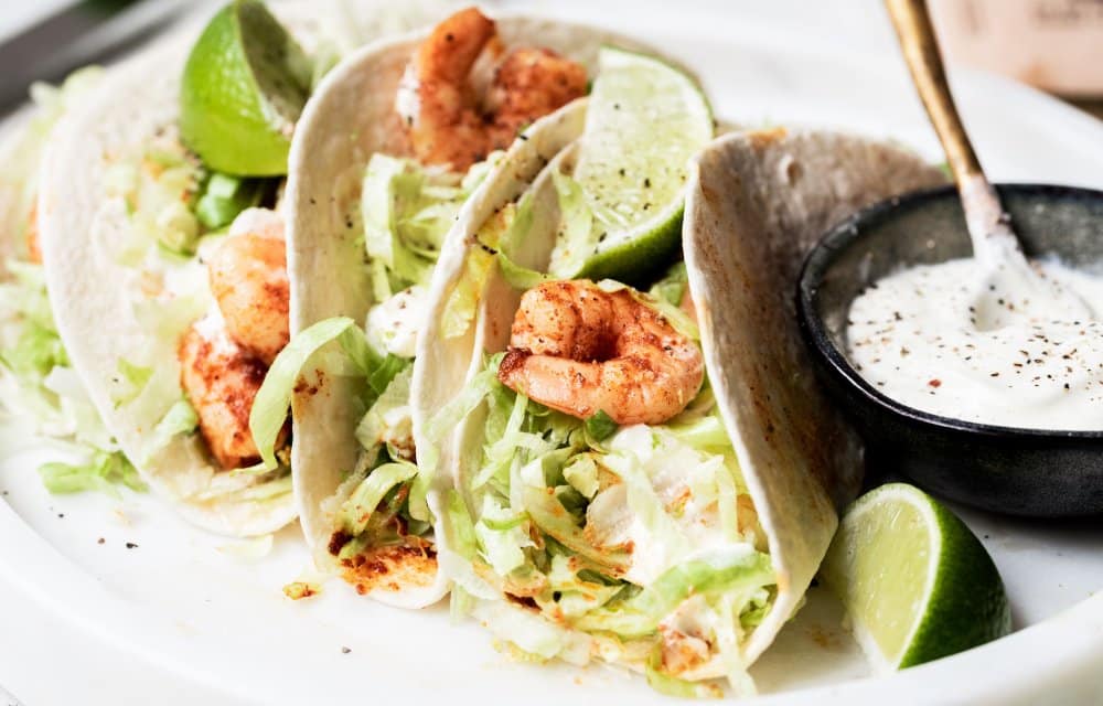 Taco's met garnalen