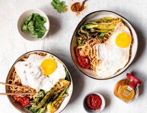 Bami met gegrilde paksoi