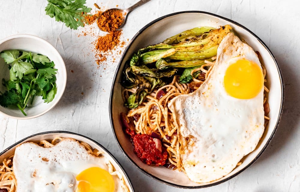 Bami met gegrilde paksoi