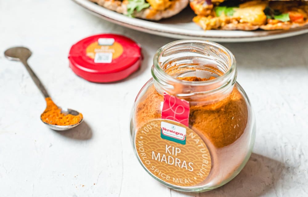 Pita's met kip madras