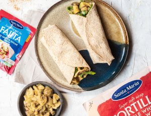 Tortilla's met paddenstoelen