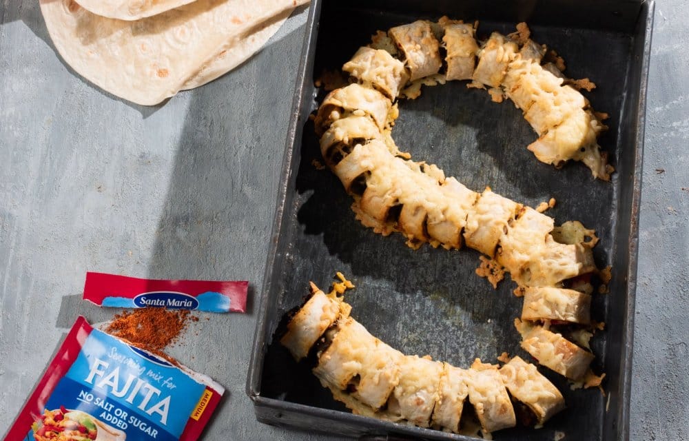 Hartige banketletter van wraps