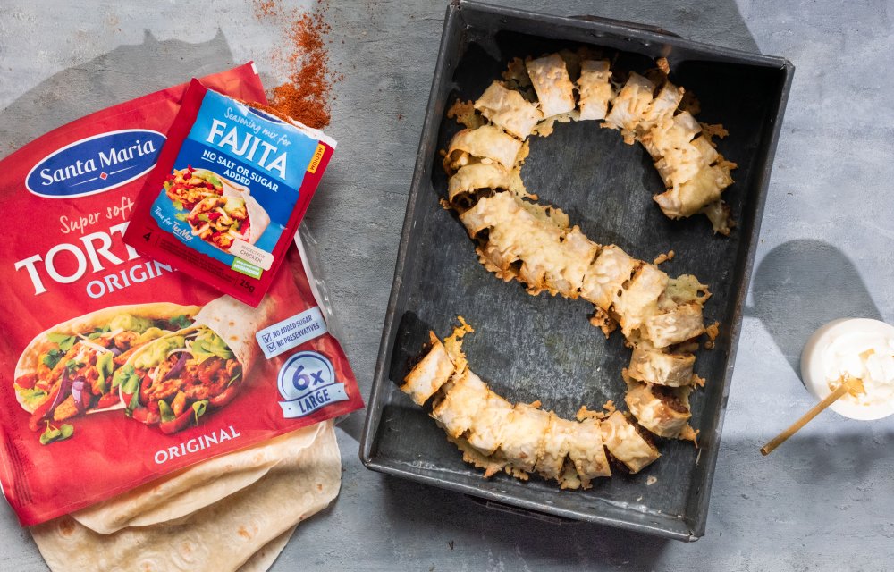 Hartige banketletter van wraps