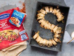 Hartige banketletter van wraps