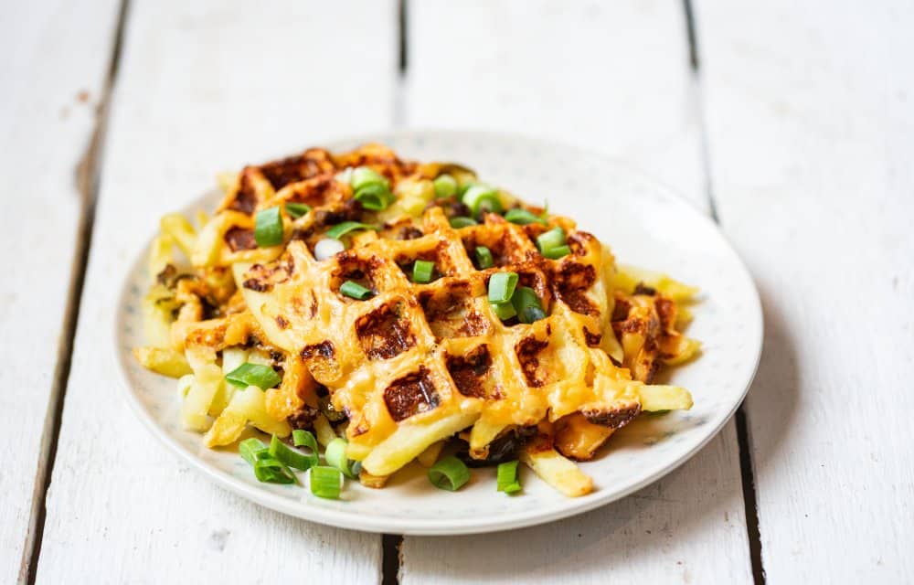 loaded fries waffles