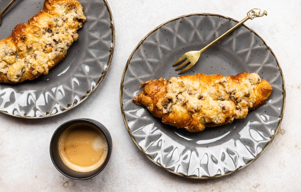 9x bakken met croissantdeeg