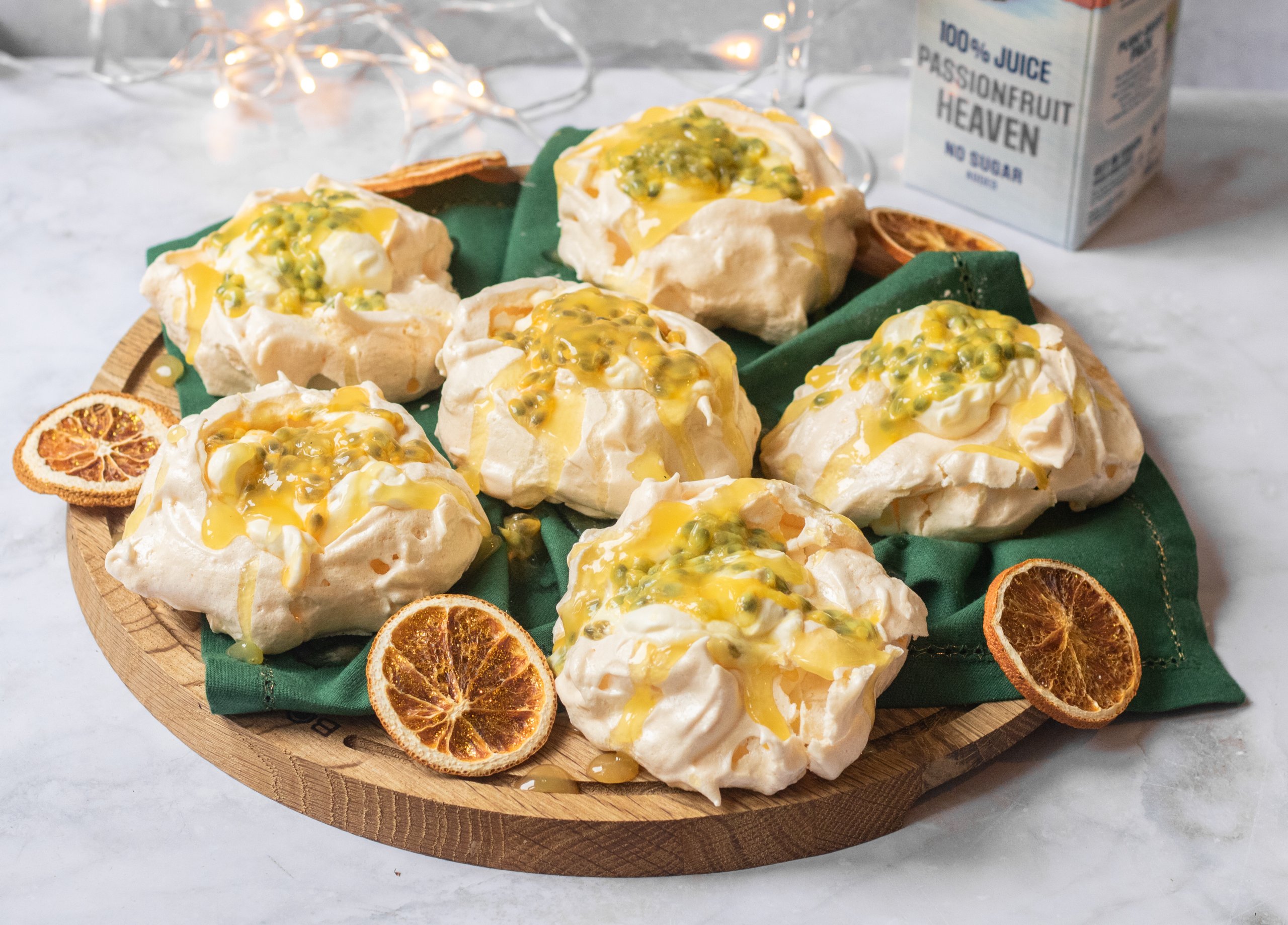 Mini passievrucht pavlova's