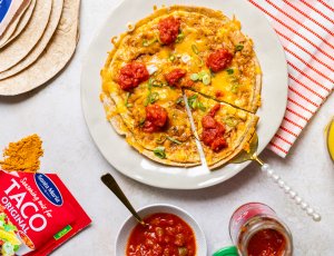 Crunchy tex mex omelet