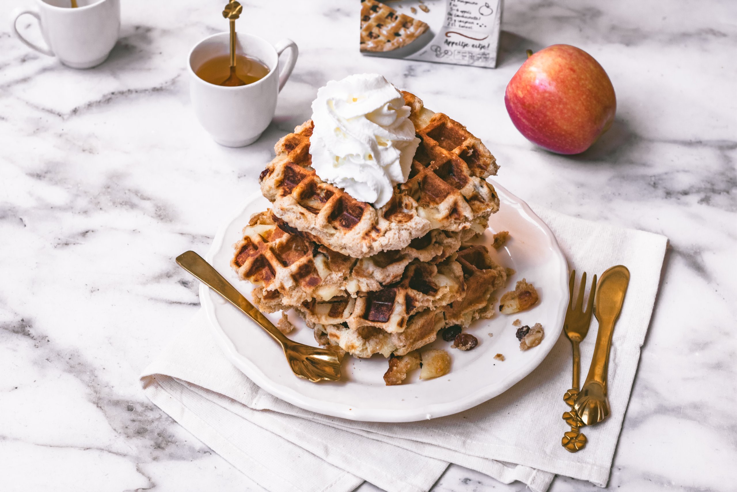 Appeltaartwafels uit het wafelijzer – makkelijk recept