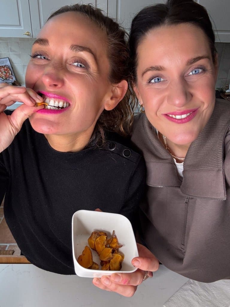 zoete aardappelchips uit de airfryer