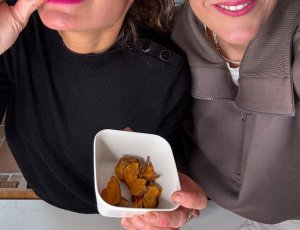 zoete aardappelchips uit de airfryer